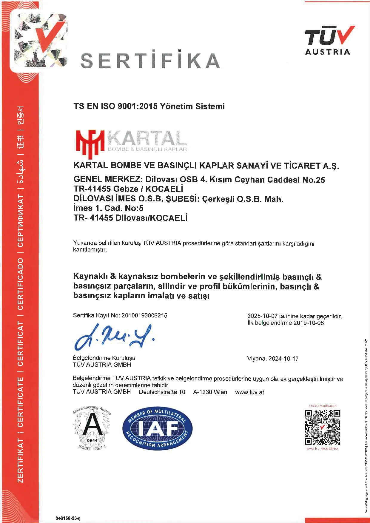Certificate 10